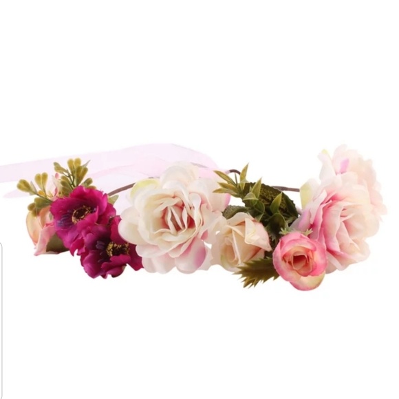 Baby Girl Flower Headband Newborn Infant Headband - Picture 4 of 7
